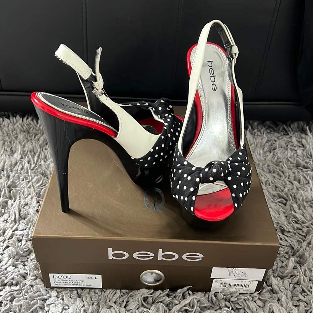 Bebe heels 6 Roxanne